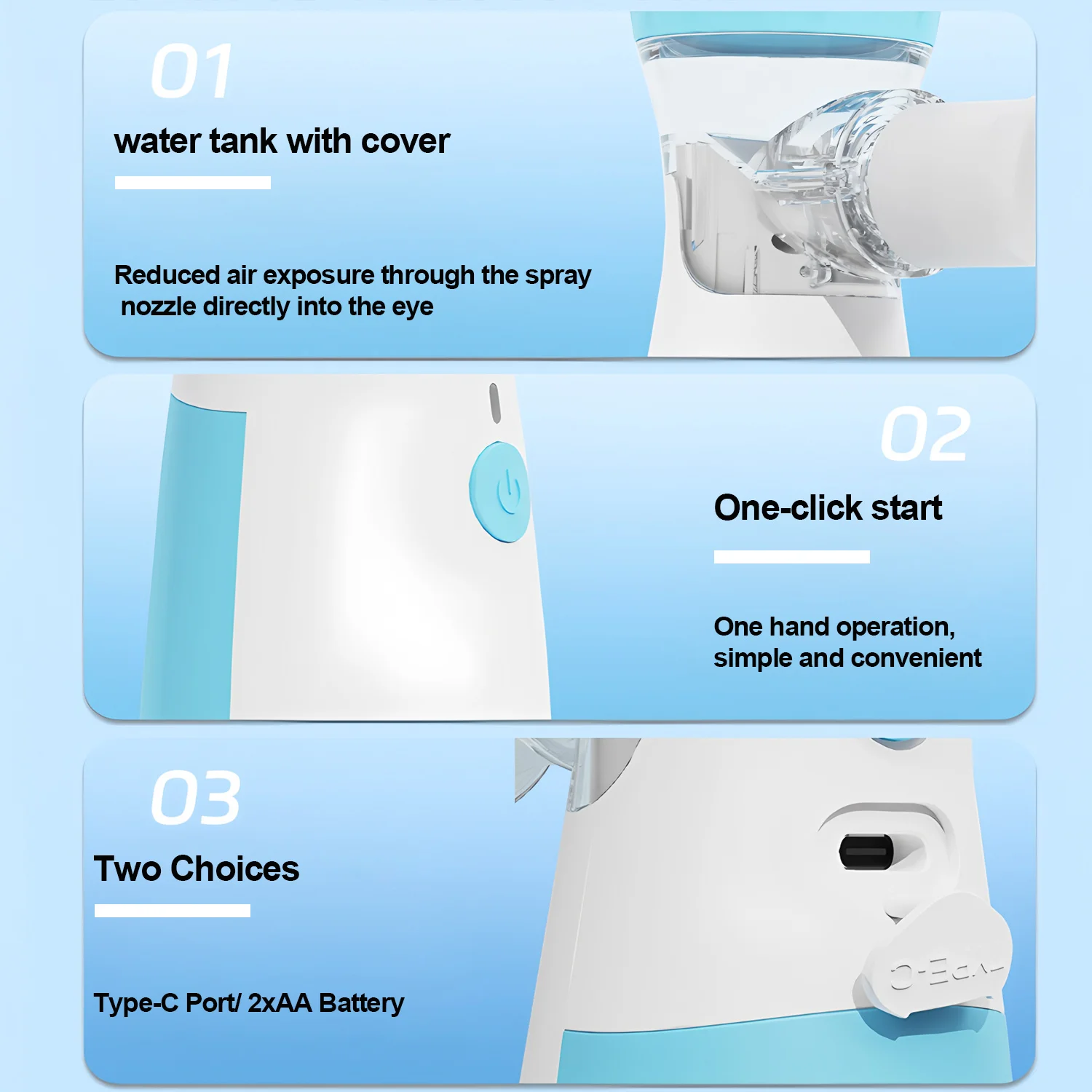 العين نانو المرطب البخاخات جهاز البخار العين تخفيف التعب العيون الجافة ترطيب الوجه العناية بالعين قناع المرطب ضباب #4