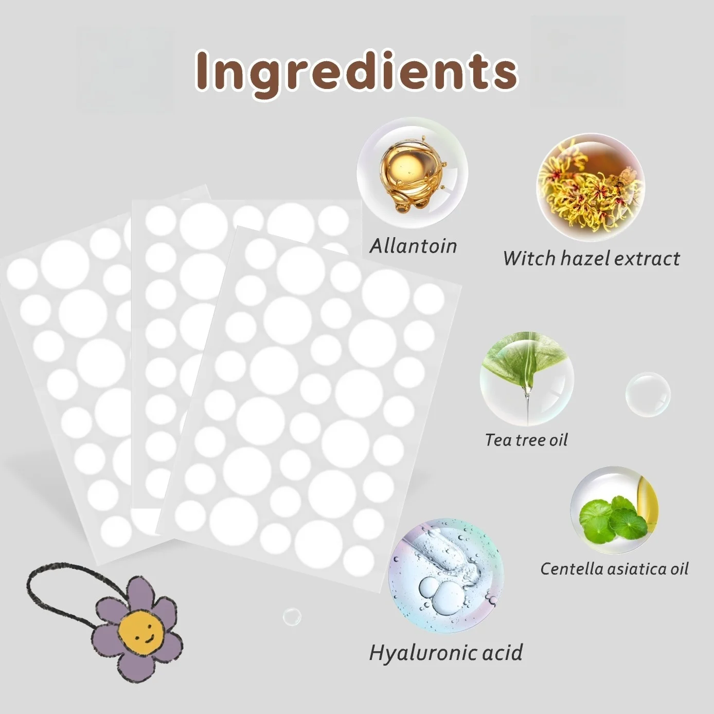 360 قطعة من رقع حب الشباب، رقع حب الشباب الغروانية المائية، منتجات العناية ببشرة الوجه، منتجات العناية بالبشرة باللون الأحمر والفول