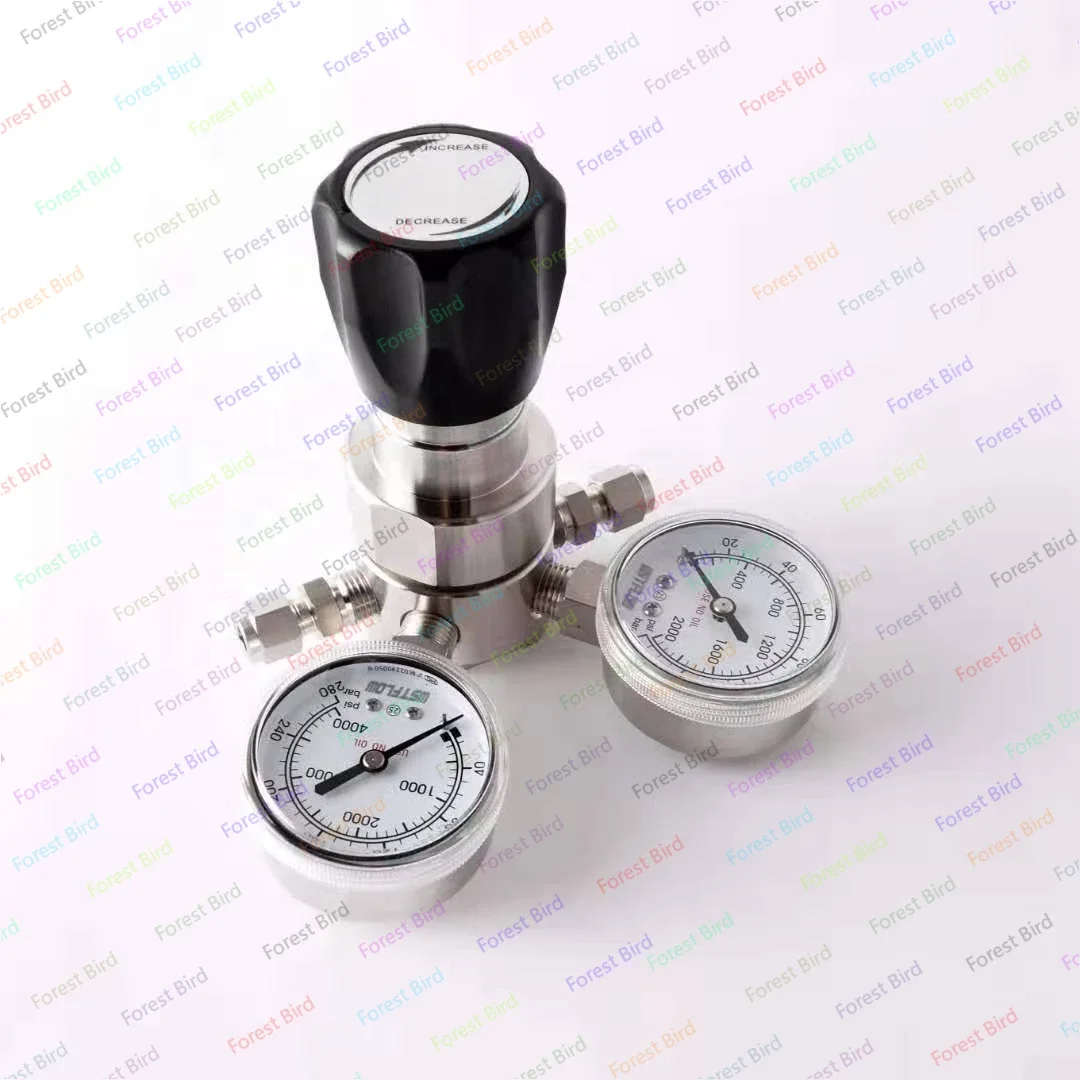 SS316L Corrosion Resistant Cylinder Gas Pressure Regulator for SO2 Gas