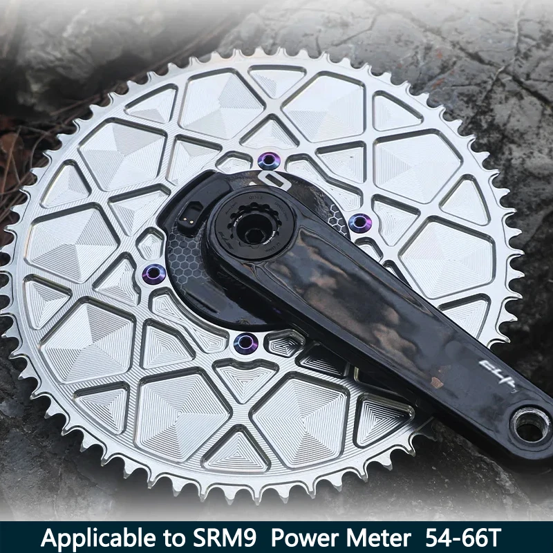 

PASS QUEST 110BCD 54-66T for SRM 9 power meter High strength AERO Narrow Wide Chainring negative gears for TT riders 9/10/11/12S