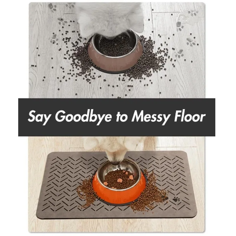 Winter Pet supplies mat cat dog Feeding Mat Pet Placemat for Food Water Bowl with Waterproof Quick-drying diatom ooze floor mat