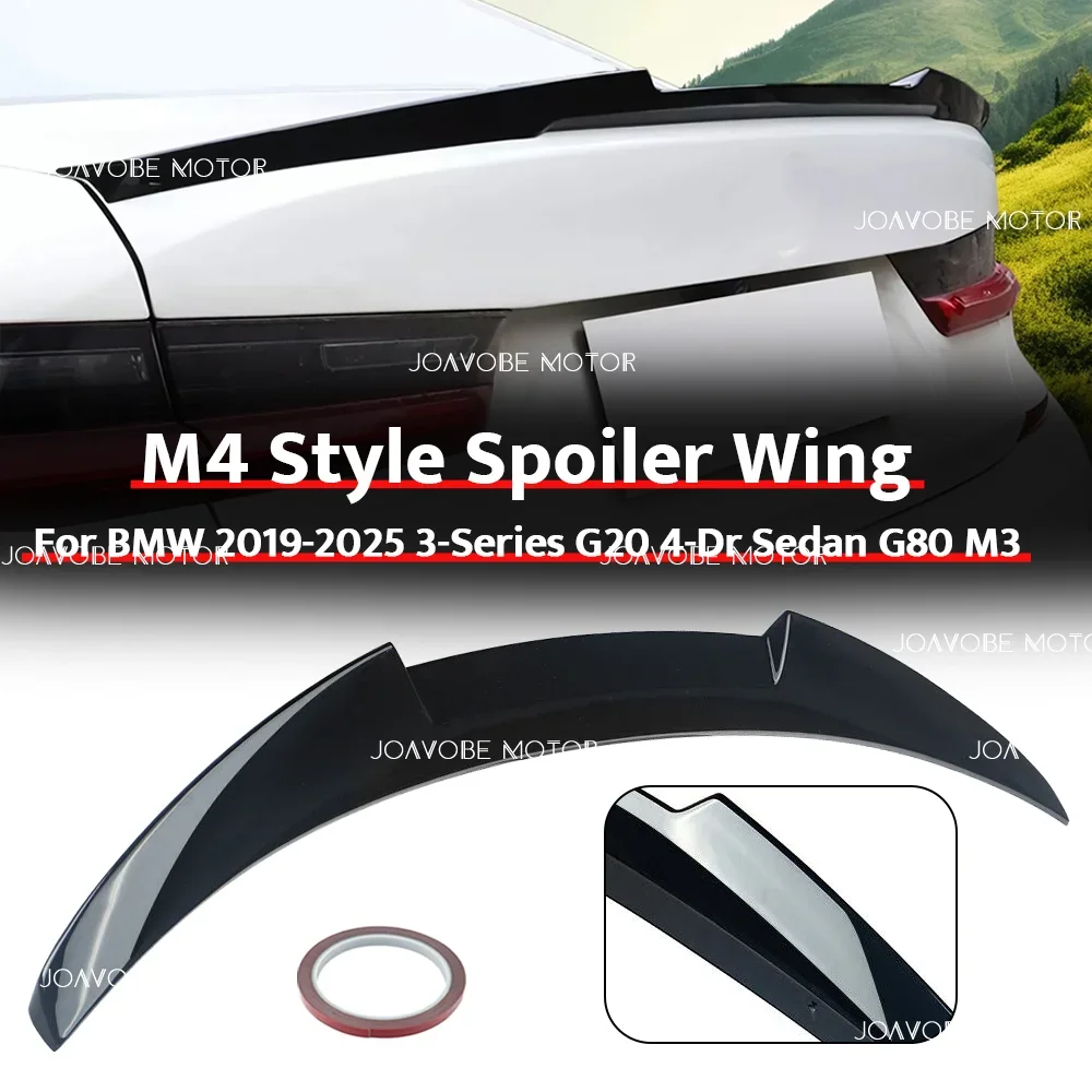 

Glossy Black M4 Style Rear Spoiler Wing For BMW 2019-2025 3 Series G20 4-Door Sedan G80 M3