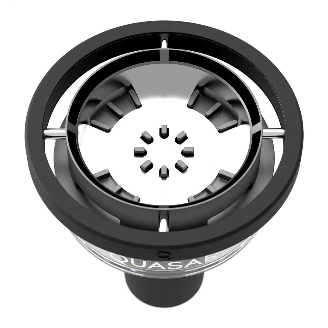 وعاء الشيشة QUASAR RAAS 2 - رأس فحم زجاجي ممتاز للشيشة مع نظام تدفق الهواء المتقدم، صندوق هدايا Chicha، ملحقات الدخان #2