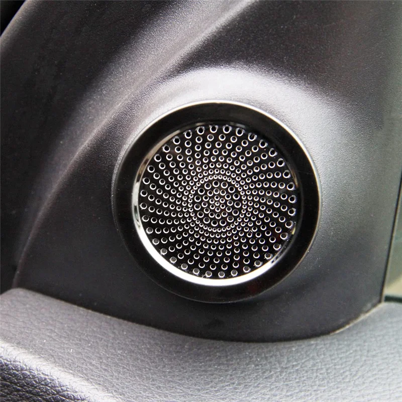 

Inner Front Door Small Speaker Cover Trim For Dodge Durango 2014-2022 Interior Replacement Accessories (Black Glossy)