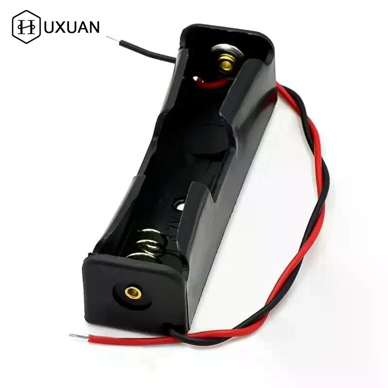 【W】18650 Battery Case Holder With Wire Bundle,10PCS DIY Battery Storage Boxes, 18650 1 Bay Cell Battery Holder, 1 Slots 10pcs