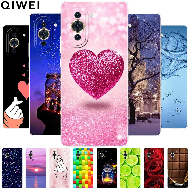 For Huawei Nova 10 Case Clear Bumper Silicone TPU Soft Phone Covers for Huawei Nova 10 Pro / Nova 12s / Nova10 4G Protector Capa