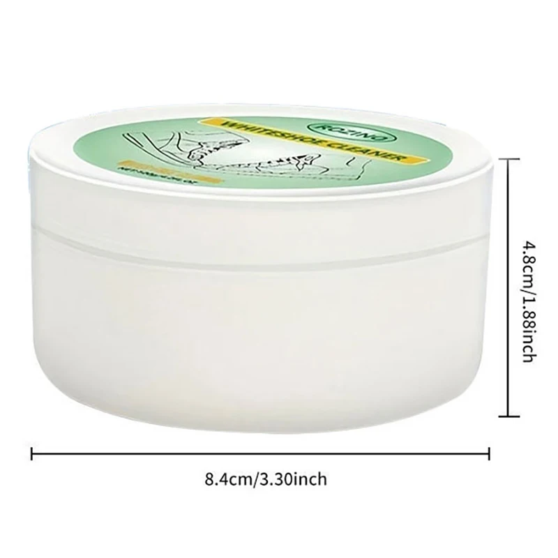 Limpador de sapato branco Rozino, pasta de limpeza de sapato branco sem água, pasta de limpeza de couro multifuncional para sapatos brancos