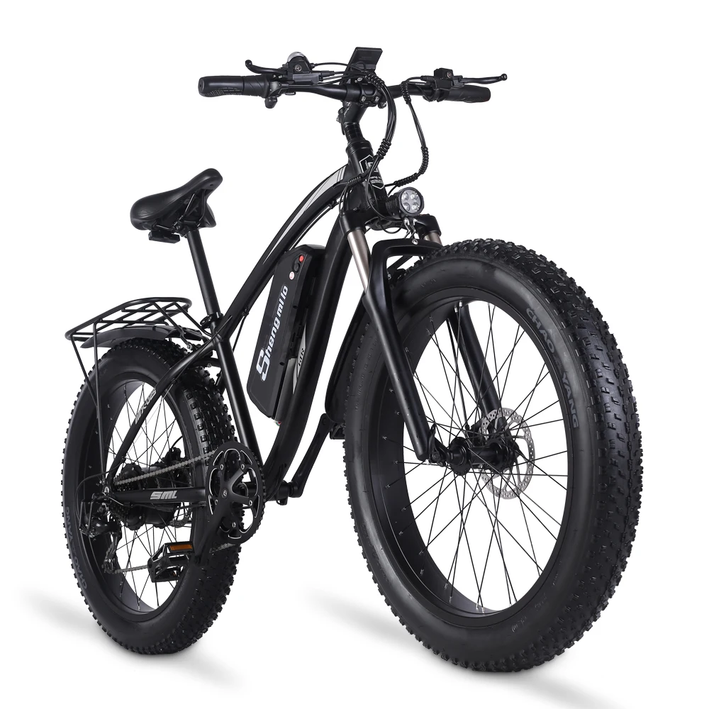 Shengmilo 1000W 26 Inch Electric Bike MX02S Electric Mountain Bike 4.0 Wide Tire E-Bike 48V17AH Lithium Battery