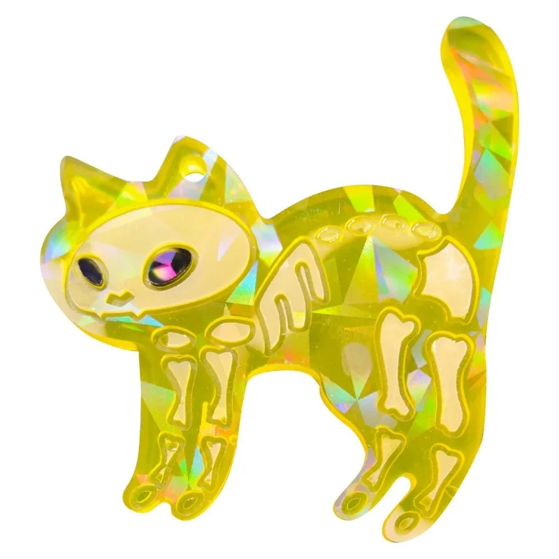 Holographic 5 Postures Cat Pendant Silicone Mold DIY Jewelry Hanging Keychain Decoration Epoxy Resin Mold Handicraft Accessories