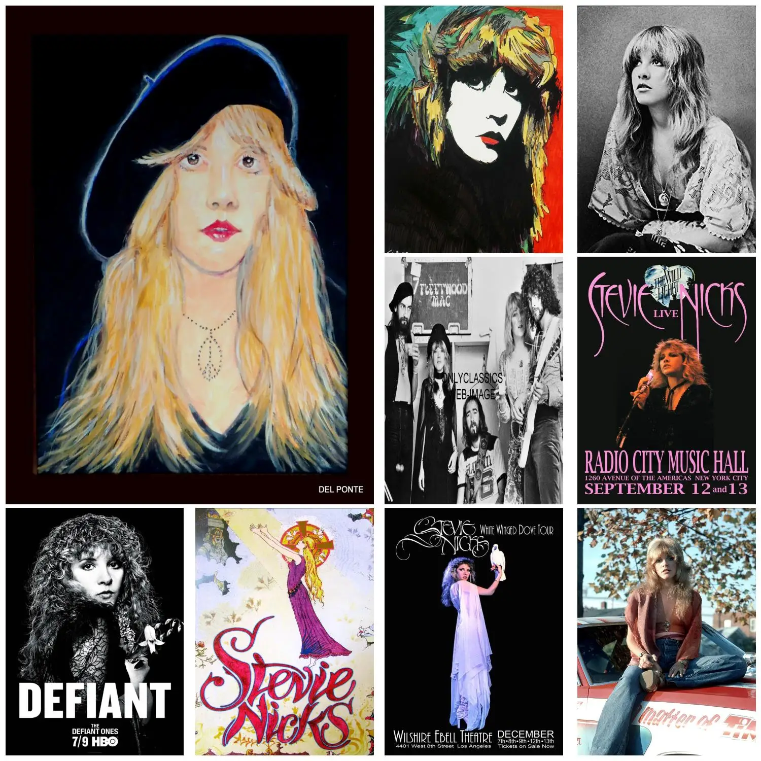 stevie nicks singer Poster Prints Wall Art Canvas Painting Poster For Modern Family Living Room Home Decor