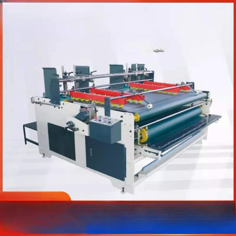 

Press-fit box gluing machine, small carton packaging machinery and equipment, special-shaped carton gluing machine, semi-autom