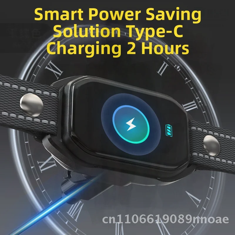 طوق صدمات كهربائي ذكي مضاد للحروق للكلاب مقاوم للماء مع شاشة ملونة وأوقات نباح سجل سدادة المضطربة باللون الأسود #3