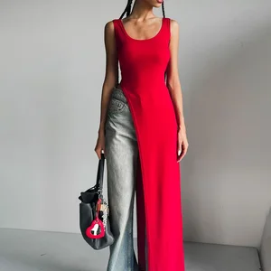 12-En çok satılan, yan yırtmaçlı midi elbise - №2