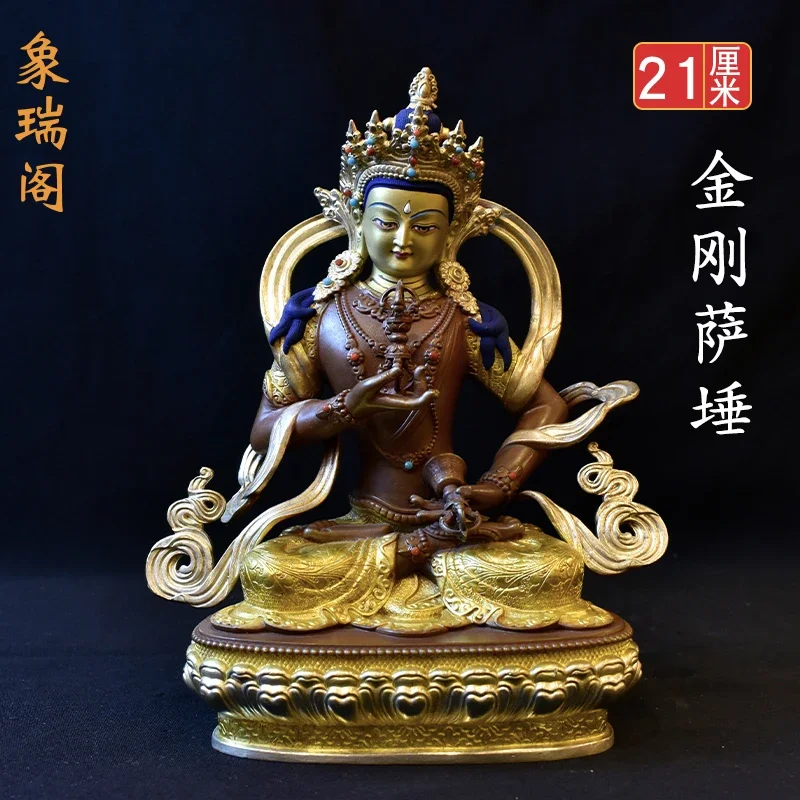 Vajrasattva Boutique Taiwan Pure Copper, Tibetan Tantra Ornament Home 21cm Bronze Statue