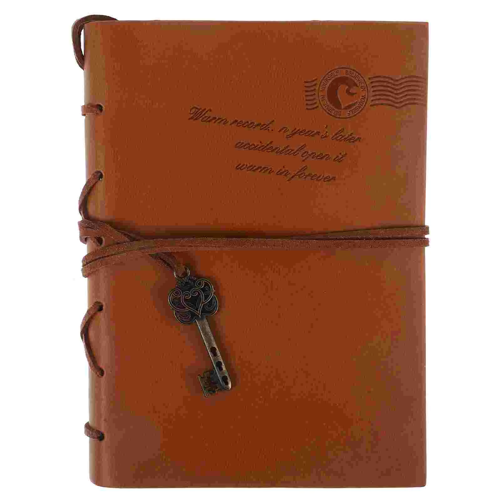 

Note Pads Travel Journal Diary Blank Notebook Mini Vintage Miss PU Cover