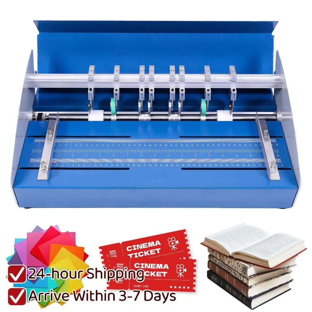 

3-in-1 Electric Creasing Machine with Scale Ruler Paper Folding Tool 460mm 110V for Photos Documents Menus Envelopes Note