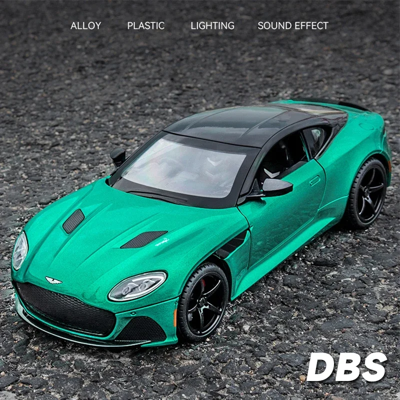 

Diecast 1:24 Alloy Model Car Miniature Martin DBS Supercar for Children Collectible Birthday Gifts Metal Vehicle Kid Boys Hottoy