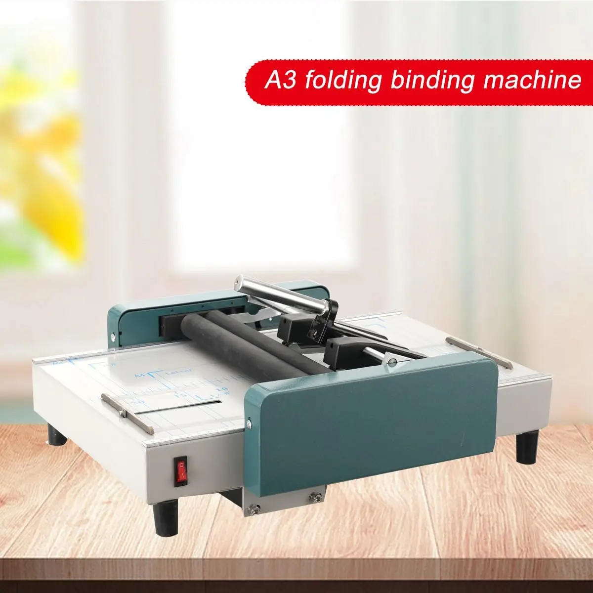 Paper Stapling Folding Binding Machine A3 110V 165×117inch Automatic Book Maker Schools Print Stores Offices Factory 60W