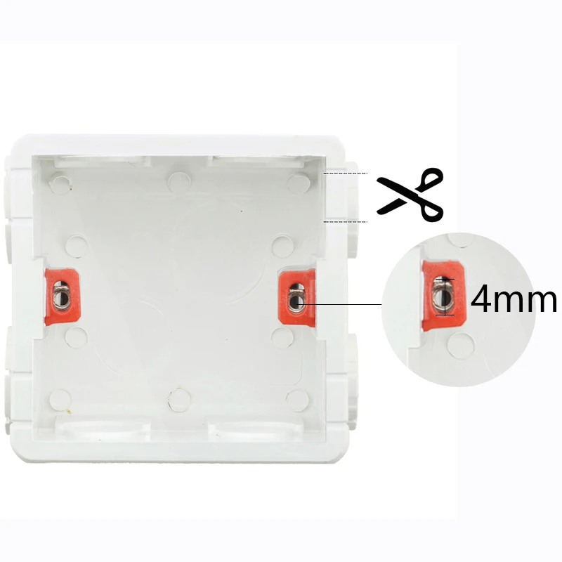 Avoir ประเภท86ตัดเปิด Cassette ไฟฟ้า Secret Stash Secret กล่อง Junction Box Cassette Hidden Stash กล่องติดตั้งสวิตช์ซ็อกเก็ต