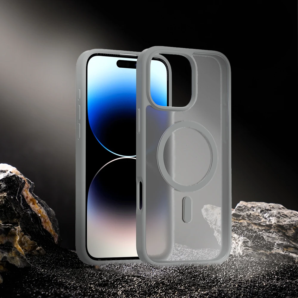 

Magnetic Luxury Matte Armor Wireless Charging For Magsafe Phone Case For iPhone 17PM 16 15 14 13 17 Pro Max Cover New Shockproof