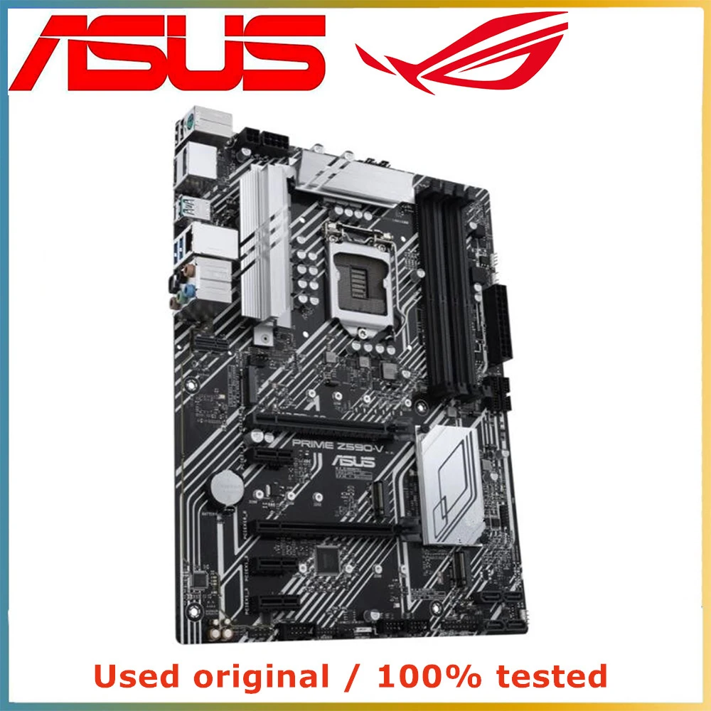 Imagem -03 - Asus-prime Placa Mãe de Computador para Intel Desktop Mainboard Lga 1200 Ddr4 128g M.2 Nvme Pci-e 4.0 X16