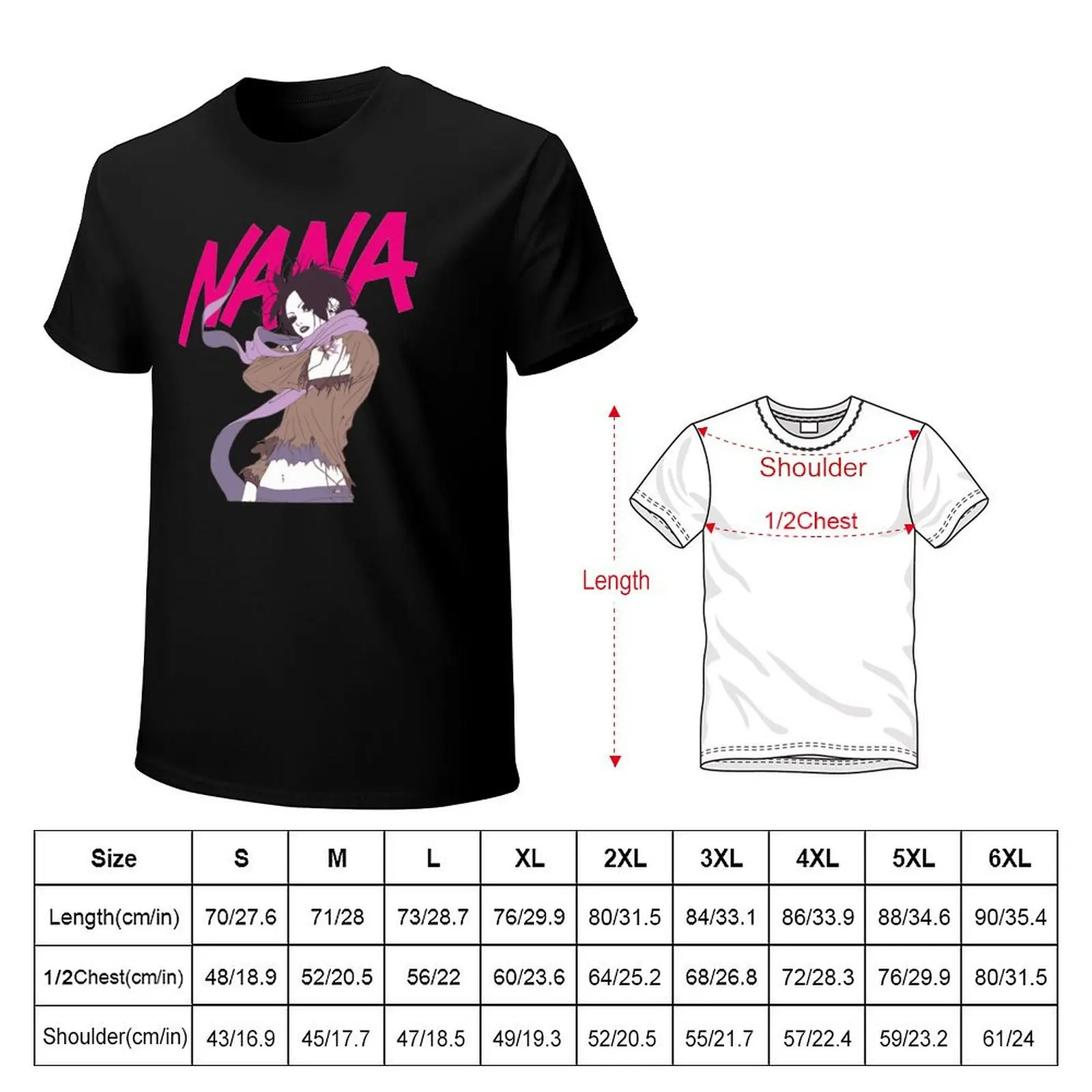 Osaki Nana Anime Posters T-Shirt shirts graphic tee baggy shirts anime shirts men