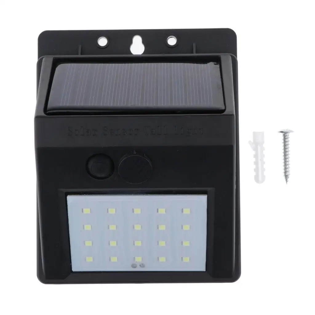 Outdoor Step Lights Solar Powered LED Wall Mount Energy Saving Lighting for Yard Corridor Patio Stairs