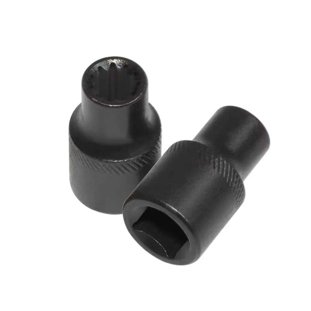 Llave de Caliper de Freno de Alta Resistencia 11PT, Herramienta de Extracción de Pernos de Pastillas de Freno con Accionamiento de 3/8 Pulgadas, Compatible con Camiones Knorr D7YA