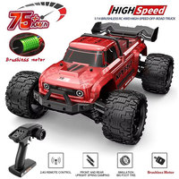 KF18 1:14 RC Car 4WD Off-Road Racing High Speed Brushless Motor 2.4G Remote Control Cars Truck 75km/H Truck With LED Light Toy