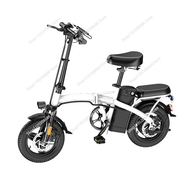14-inch opvouwbare elektrische fiets, compact ontwerp met verwijderbare batterij