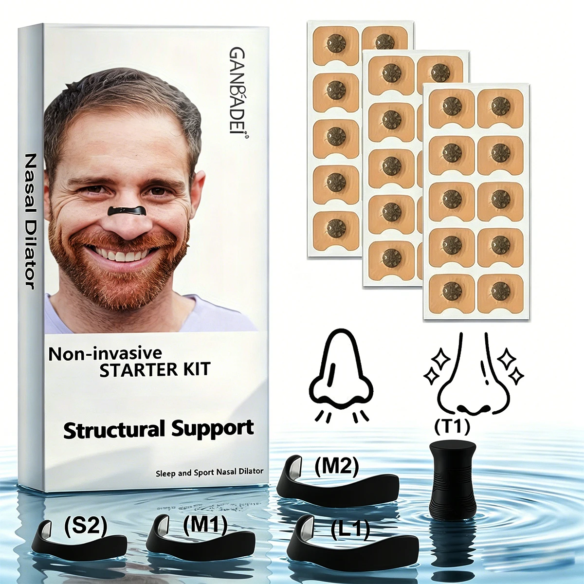 Nasal Dilator Support Set — Non-Invasive, Sport & Sleep xs75
