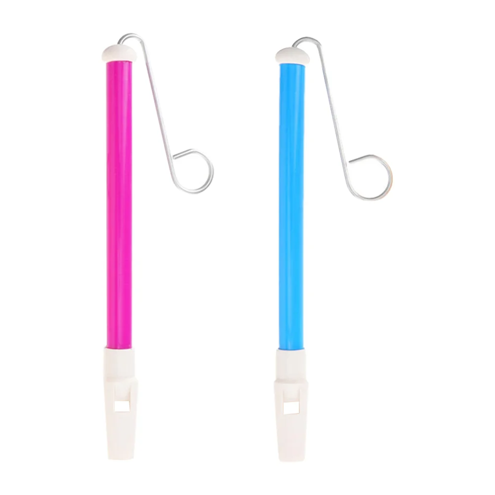 2 Pcs Blow The Air Flute Whistles Party Birthday for Cheerleader Children Kids Outdoor Toys