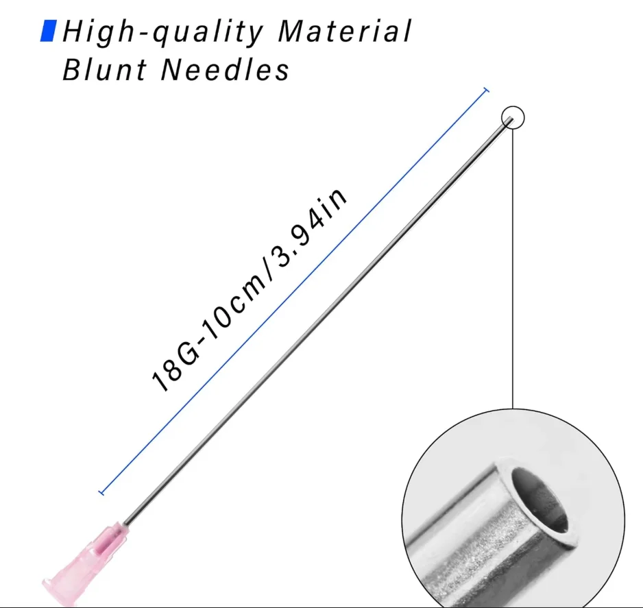 5ml Luer Lock Industrial Syringe Blunt Needles & Sealing Caps Liquid Dispenser For Ink Glue Oil Pet Lab Plant