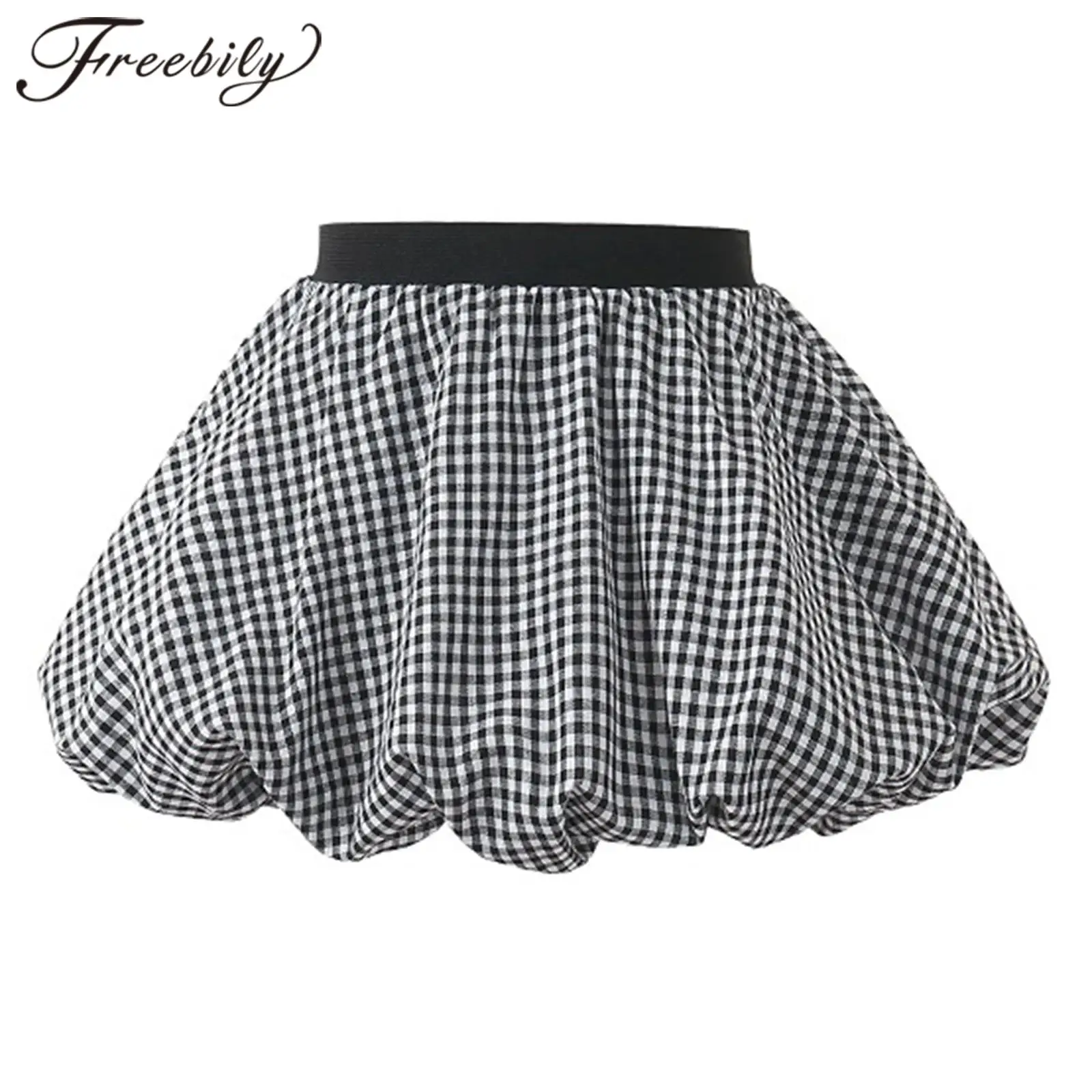 

Big Girls Ballet Dance Costume Balleina Bubble Skort Kids Elastic Waistband Skirt with Built-in Shorts School Show Dancewear