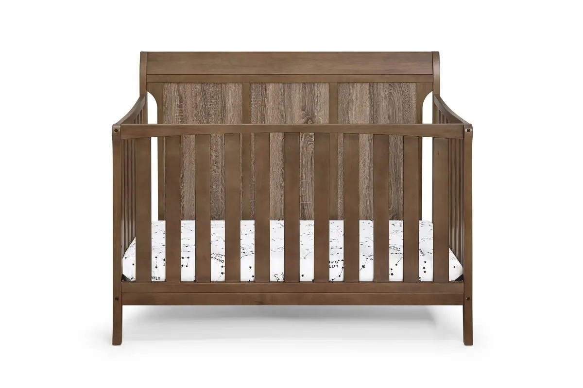 Suite Bebe Shailee 4-in-1 Convertible Crib in Brown Stone