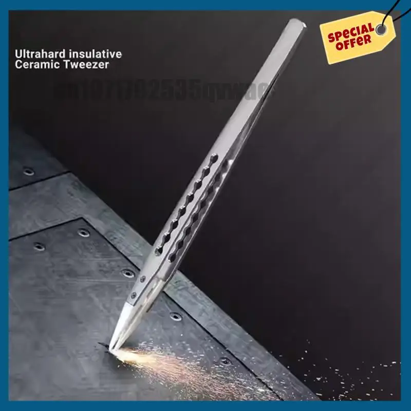 -A89Z Antistatische, korrosionsbeständige 4-teilige, nicht magnetische Pinzette aus Titanlegierung für präzise Motherboard-Schmuck-Reparaturzange