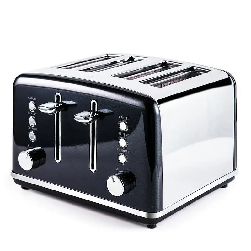 

German quality toaster 4 pieces stainless steel toaster 6-speed household breakfast machine