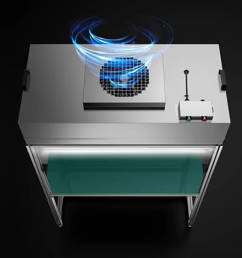 220V Ultra-Clean Workbench FFU 100-Class, Anti-Static Press-Screen Console for Lab and Production Line