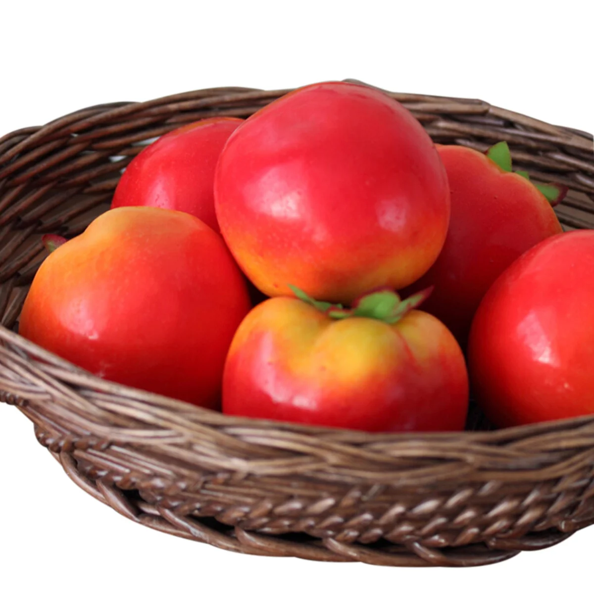 

6pcs Artificial Tomato Simulation Decorative Vegetables Realistic Window Display Props For Kitchen Shop Home Party