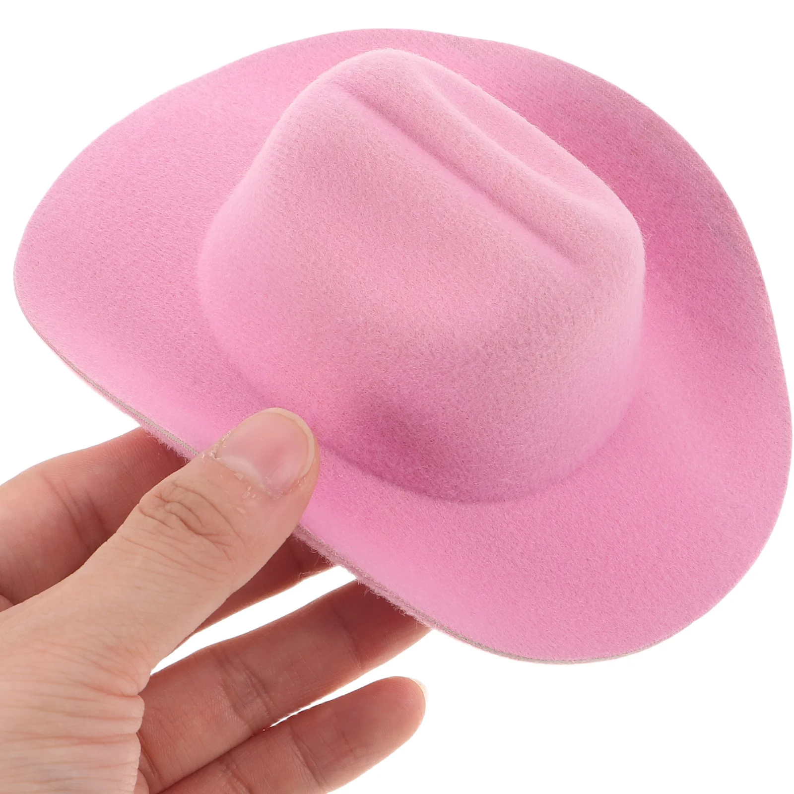8 pezzi Mini cappello da cowboy Accessori Eva Piccole decorazioni per feste occidentali per toppers cupcake Playhouse Dress Up Cappelli da cowgirl