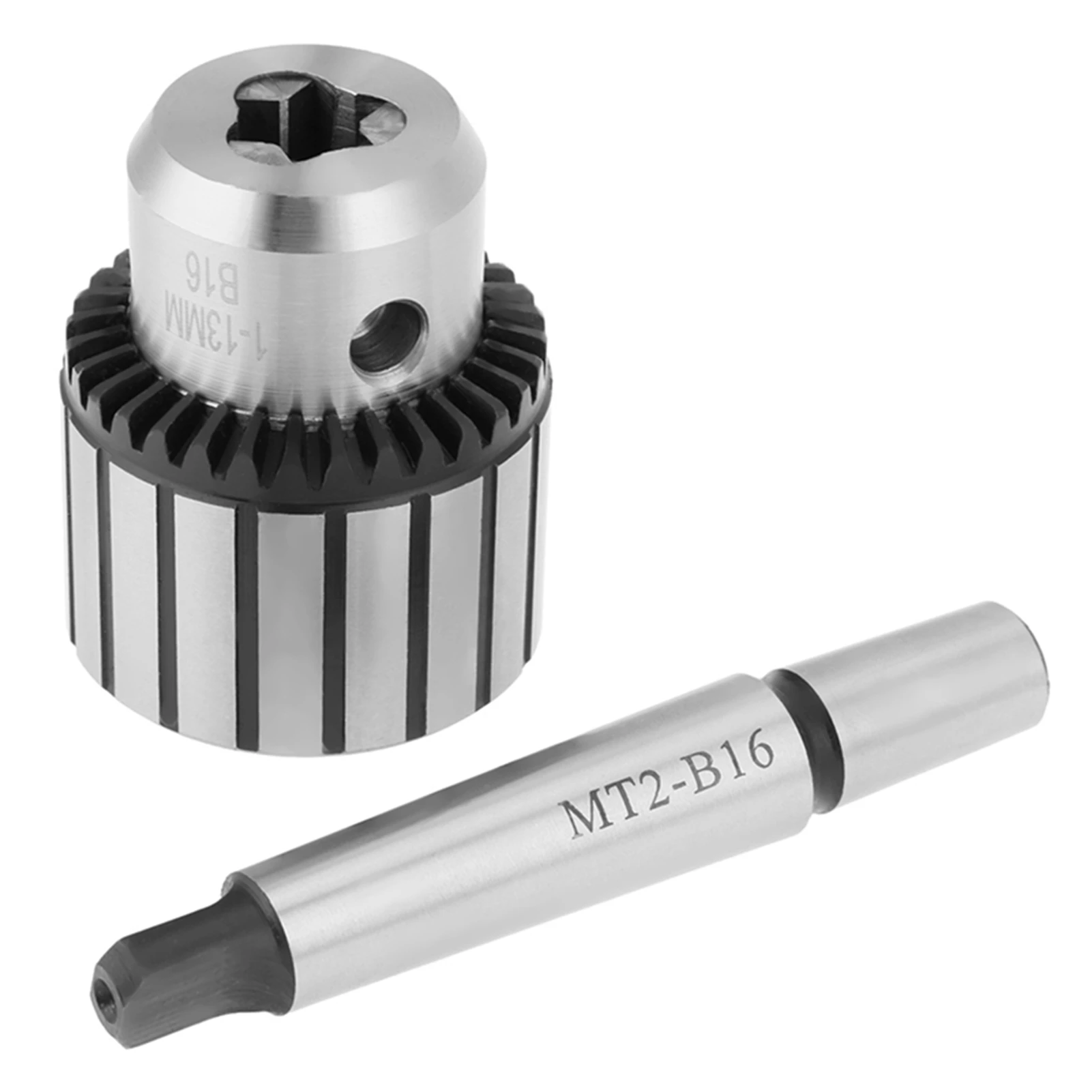 Kapasitas 1-13Mm Baja Karbida MT2-B16 Arbor Jenis Kunci Bor Chuck Alat Bubut Bor Bubut Chuck Bor Chuck Bor Baja Chuck