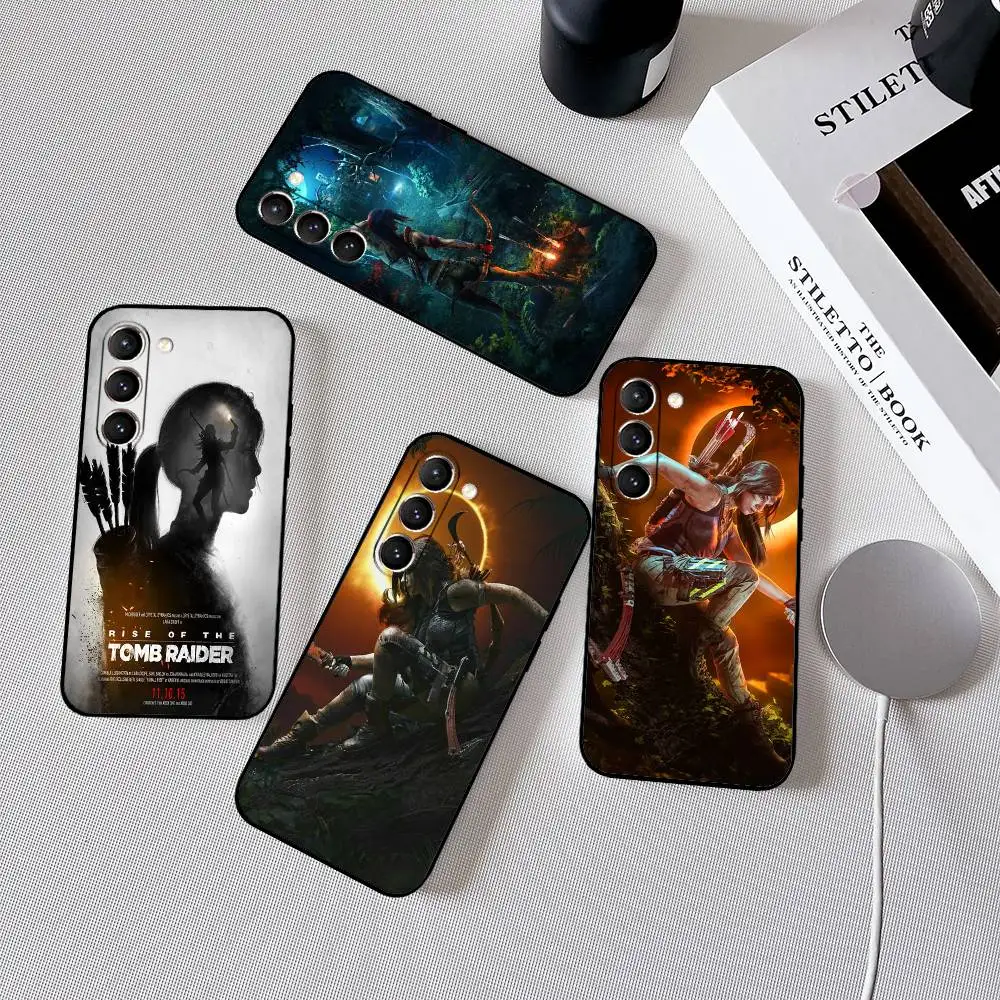 Game T-Tomb R-Raider Phone Case For Samsung Galaxy S21 S22 S23 S24ULTRA S25ULTRA FE Ultra Plus5G A52S S26 Soft Cover