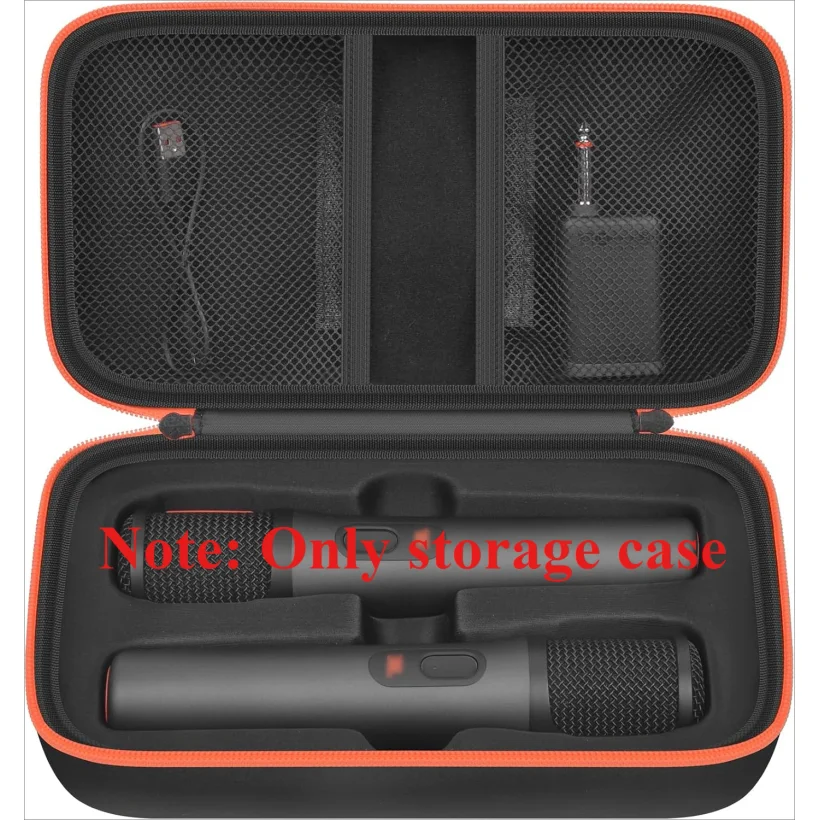 (Case only) Bluetooth Microphone Wireless Case Compatible with JBL PartyBox Wireless Mic-2X Digital Microphones, Mic Box