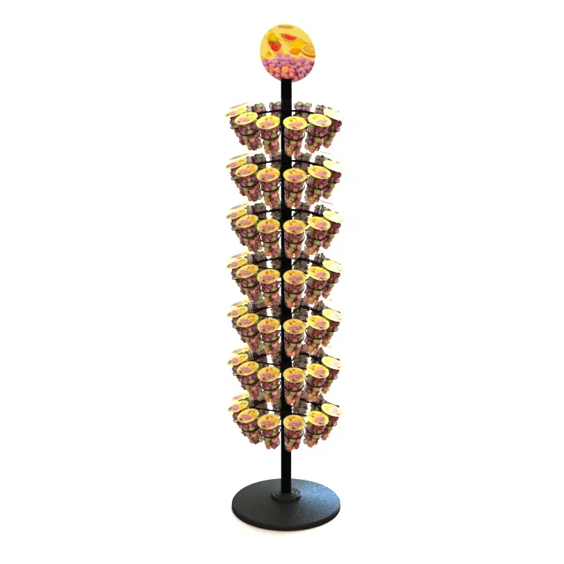 Cup Fudge Candy Spinner Display Stand