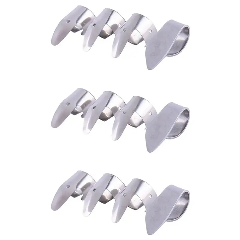 9 púas metálicas para dedos + 3 púas para pulgar, juego de púas para guitarra, Dobro, banjo, etc.