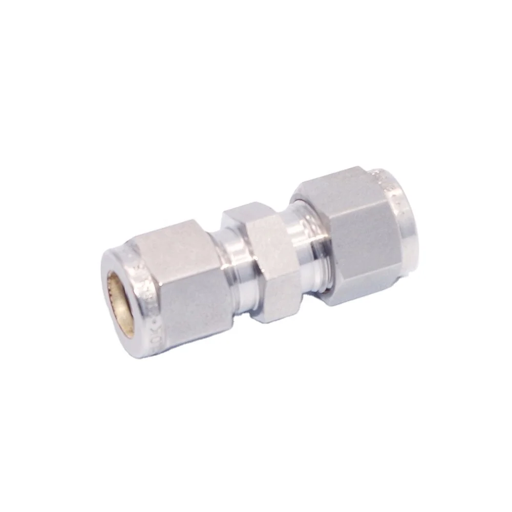 Sanitary Use Stainless Steel 316 Equal Ferrule Union Compression Tube Fitting