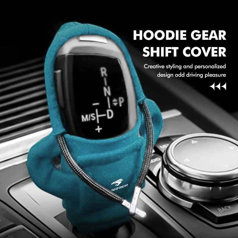 Car Center Console Gear Shift Knob Cover Hoodie Change Lever For Toyota Harrier 80 30 60 XU30 XU60 Venza 2020 2021