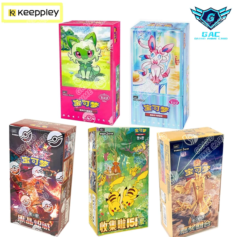 new-original-keeppley-pokemon-card-scarlet-violet-130-csv5c-trading-ptcg-card-collected-thin-box-chinese-version-toy-gift