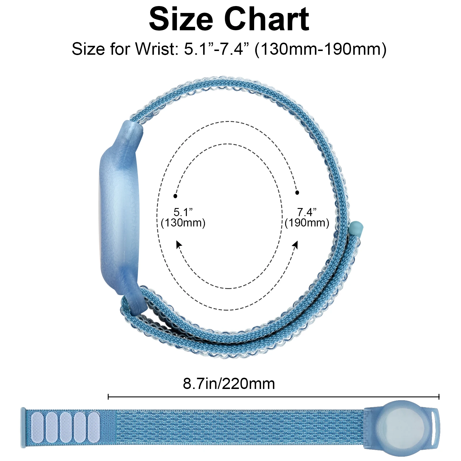 애플 에어태그용 나일론 팔찌 커버, 조절 가능한 분실 방지 팔찌, 유아, 남아, 여아, 노인용