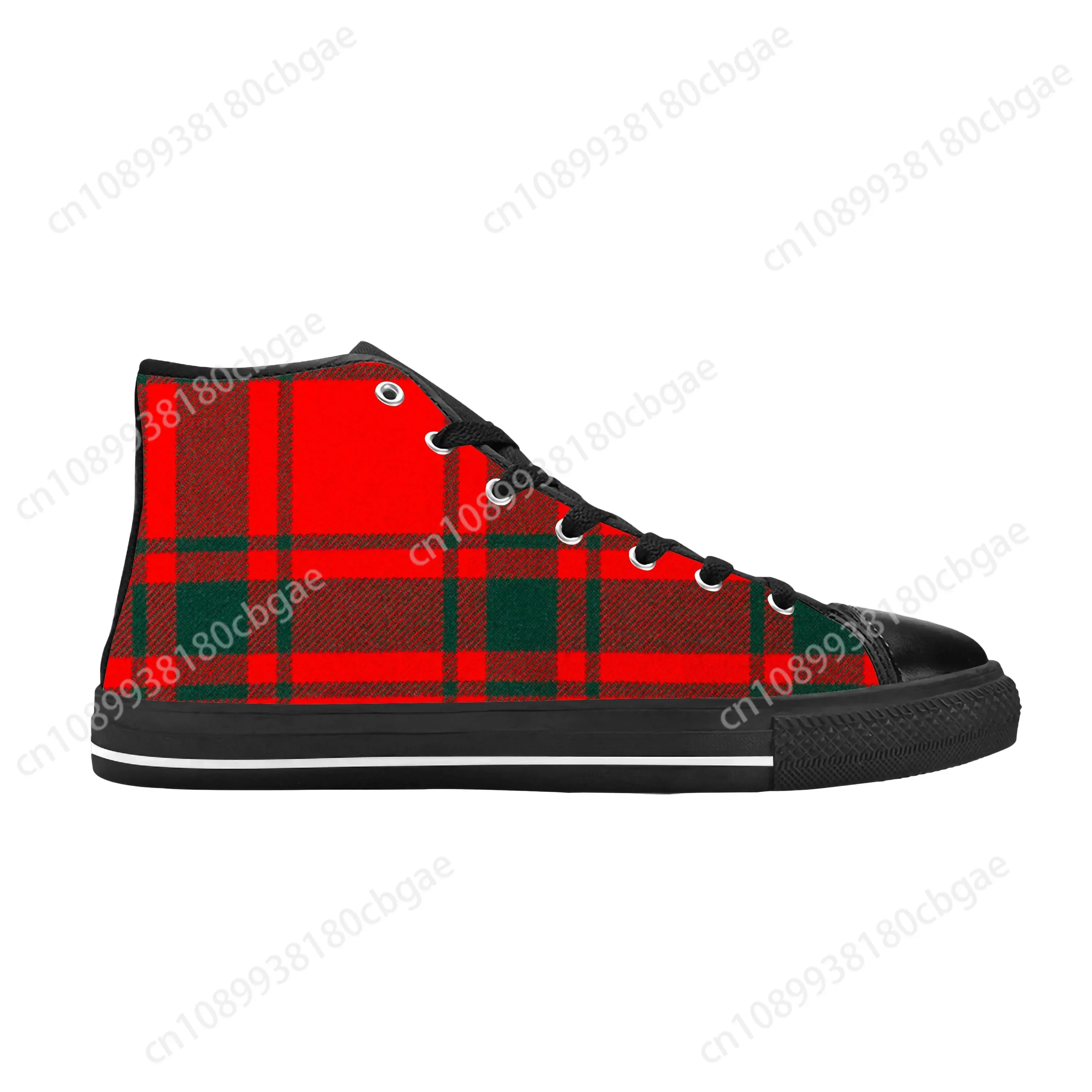 

Hot MacLintock Scottish Stewart Clan Tartan Plaid Casual Cloth Shoes High Top Comfortable Breathable 3D Print Men Women Sneakers
